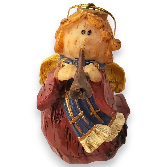 Lot of 3 VTG Angel Ornaments & Figurines Dept 56 Cabbage Patch Folk Art Kitsch - Picture 2 of 16